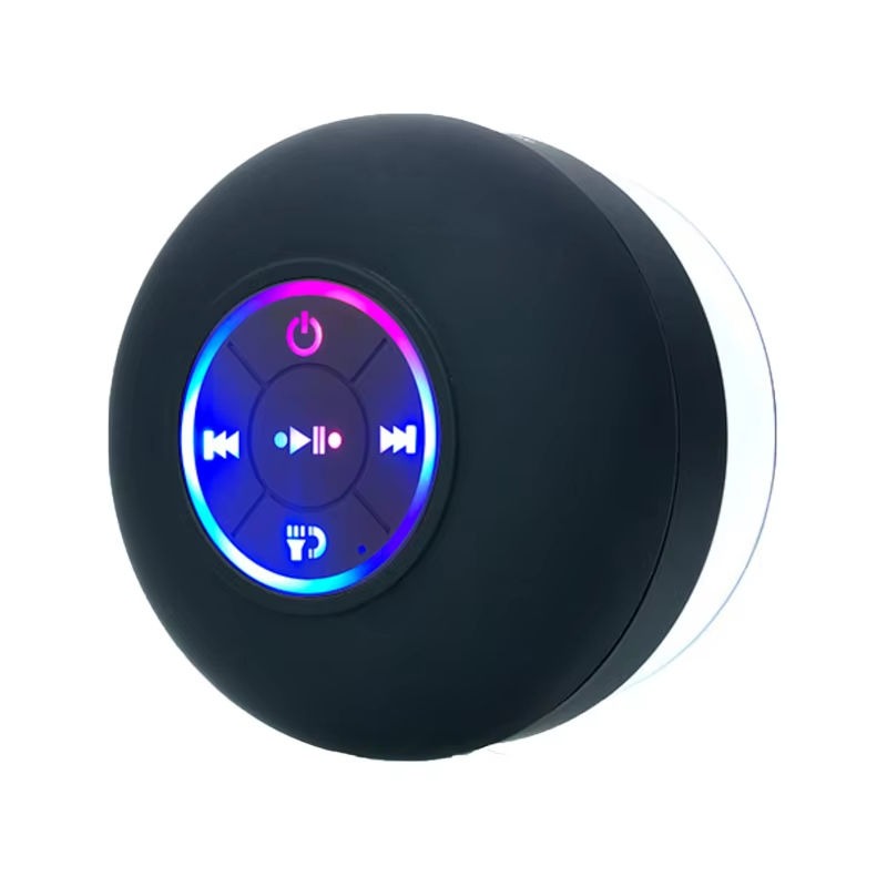 Bts07 Led Wireless Speaker Portable Waterproof Suction Cup Mini Shower Speaker